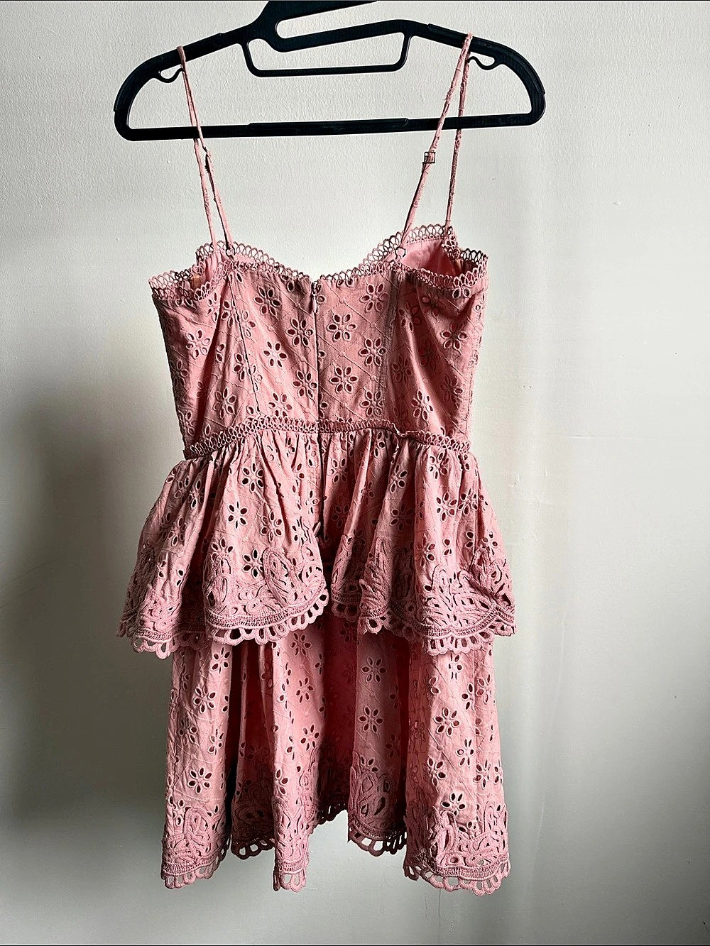 NBD Eyelet Lace Mini Dress in Pink Size Small Like New - Picture 3 of 11